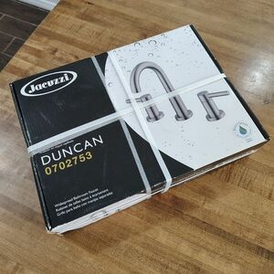 Jacuzzi Duncan Brushed Nickel 2-handle Widespread Bathroom Sink Faucet NEW SEALE